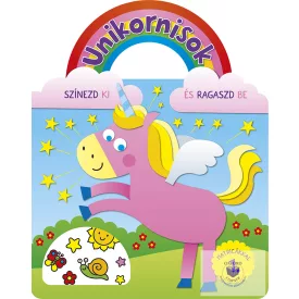 Unikornisok - Színezd ki és ragaszd be matricákkal 1.
