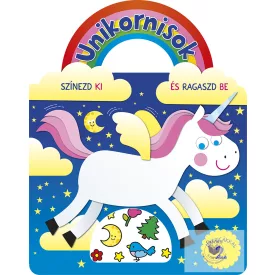Unikornisok - Színezd ki és ragaszd be matricákkal 2.