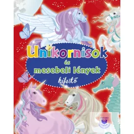 Unikornisok és mesebeli lények kifestő