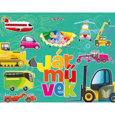 Színező matricákkal - Járművek