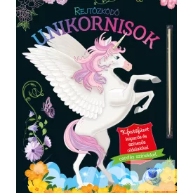   Rejtőzködő unikornisok 1. - Kifestőfüzet kaparós és színezős oldalakkal