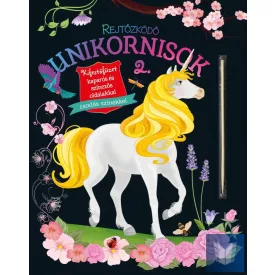   Rejtőzködő unikornisok 2. - Kifestőfüzet kaparós és színezős oldalakkal