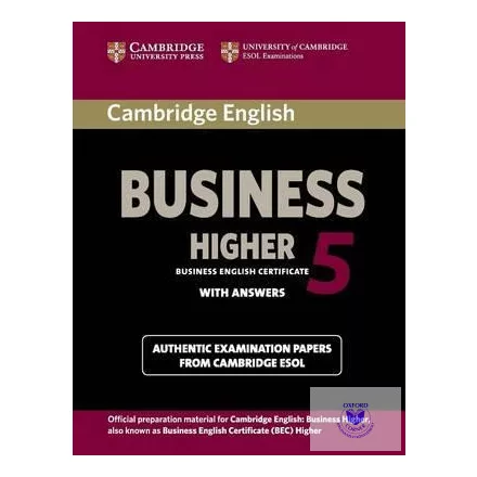 Cambridge English Business 5 Higher Student's Book with Answers