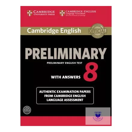 Cambridge English Preliminary 8 Student's Book Pack Student's Book with Answers