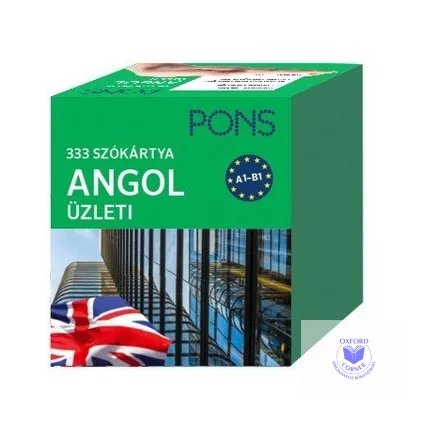 PONS 333 Szókártya Angol üzleti szókincs A1-B1