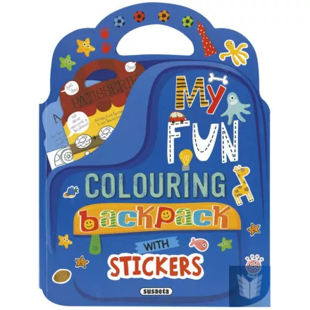 My fun colouring backpack - Boys