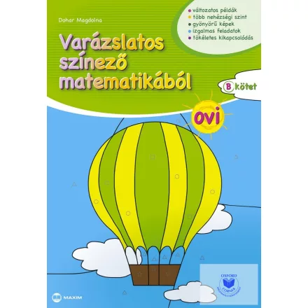 Varázslatos színező matematikából OVI B kötet