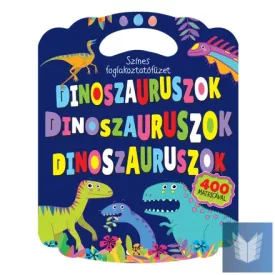 Színes foglalkoztatófüzet dinoszauruszokkal