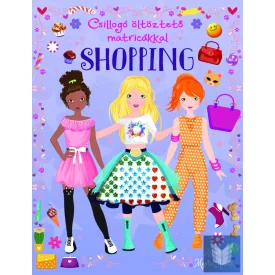 Csillogó öltöztető matricákkal - Shopping