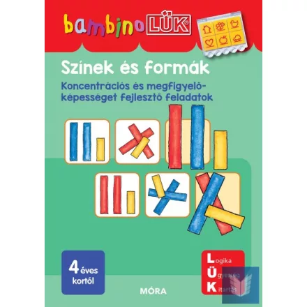 Színek és formák - Koncentrációs és megfigyelőképességet fejlesztő feladatok