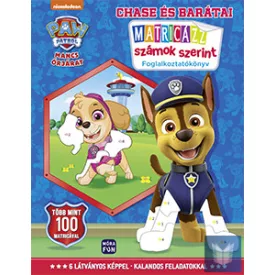   Mancs Őrjárat - Chase és barátai - Matricázz számok szerint foglalkoztatókönyv