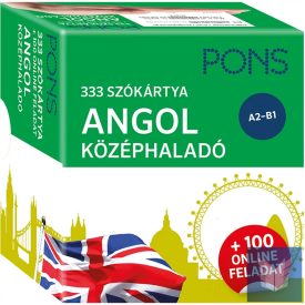   PONS 333 szókártya Angol középhaladó plusz 100 online feladat