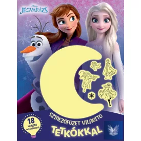 Színezőfüzet világító tetkókkal - Jégvarázs