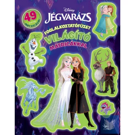 Foglalkoztatófüzet világító matricákkal - Jégvarázs