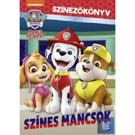 Mancs Őrjárat - Színes mancsok - Színezőkönyv