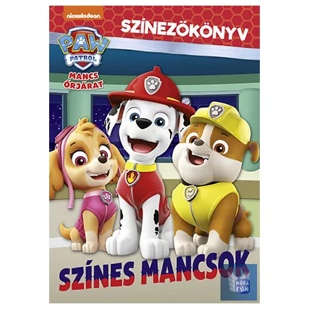 Mancs Őrjárat - Színes mancsok - Színezőkönyv