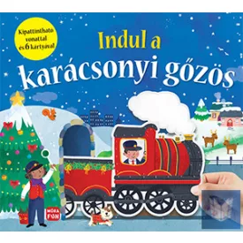   Indul a karácsonyi gőzös - Kipattintható vonattal és 6 kártyával