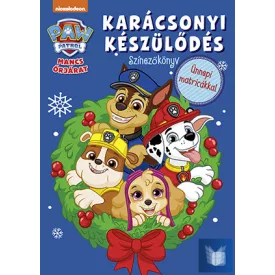   Mancs Őrjárat - Karácsonyi készülődés - Színezőkönyv ünnepi matricákkal