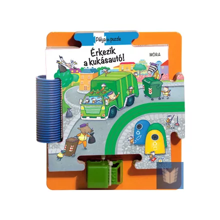 Pálya és puzzle – Érkezik a kukásautó!