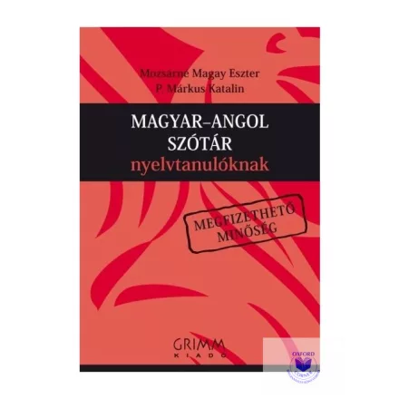Magyar-angol szótár nyelvtanulóknak