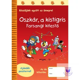 Oszkár a kistigris   Farsangi kifestő
