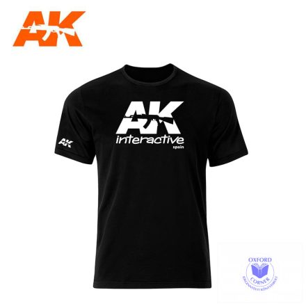 MERCHANDISING - AK OFFICIAL T-SHIRT BLACK (WHITE LOGO) size "M"