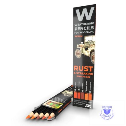 Weathering pencils - WATERCOLOR PENCIL SET RUST AND STREAKING