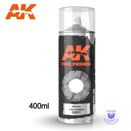 Primer - Fine Primer Grey - Spray 400ml (Includes 2 nozzles)