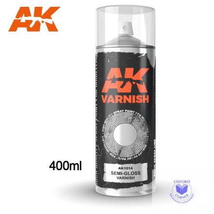 Primer - Semi-Gloss varnish - Spray 400ml (Includes 2 nozzles)
