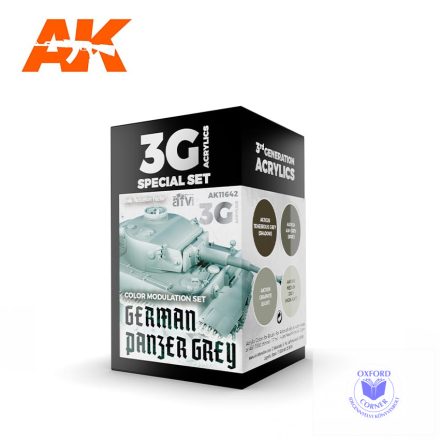 AFV Paint set - MODULATION GERMAN PANZER GREY 3G