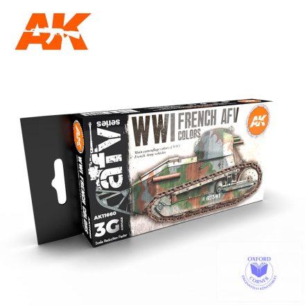 AFV Paint set - WWI FRENCH COLORS 3G