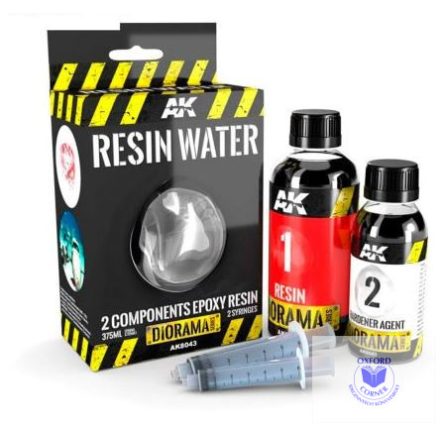 Vignettes texture products - RESIN WATER 2-COMPONENTS EPOXY RESIN-375ml