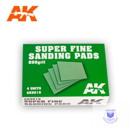 Sandpaper - Super Fine Sanding Pads 800 grit.4 units