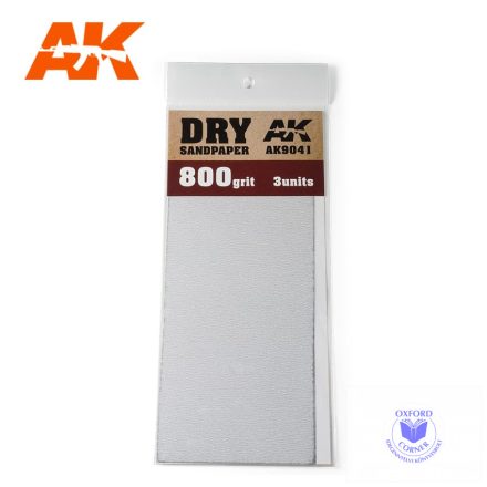 Sandpaper - Dry Sandpaper 800 Grit. 3 units