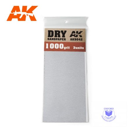 Sandpaper - Dry Sandpaper 1000 Grit. 3 units