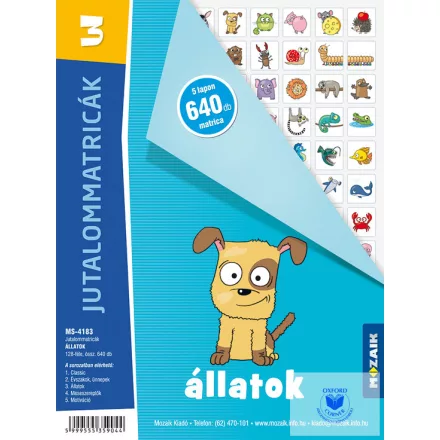 Jutalommatricák 3. Állatok
