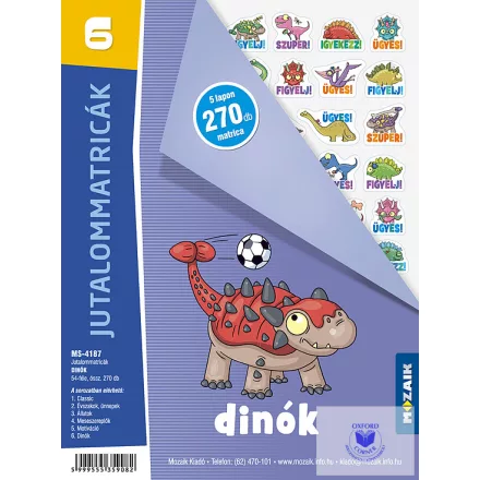 Jutalommatricák 6. Dinók